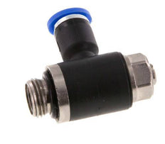 Flow Control Silencer Meter-Out Elbow 4 mm - G1/8'' Brass/PA 66 Slotted Screw