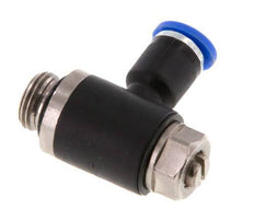 Flow Control Silencer Meter-Out Elbow 4 mm - G1/8'' Brass/PA 66 Slotted Screw