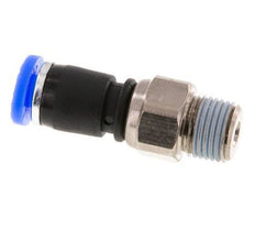 4mm & R1/8'' Drehgelenk Einsteck-Außengewinde Vernickeltes Messing/PBT NBR Drehbar