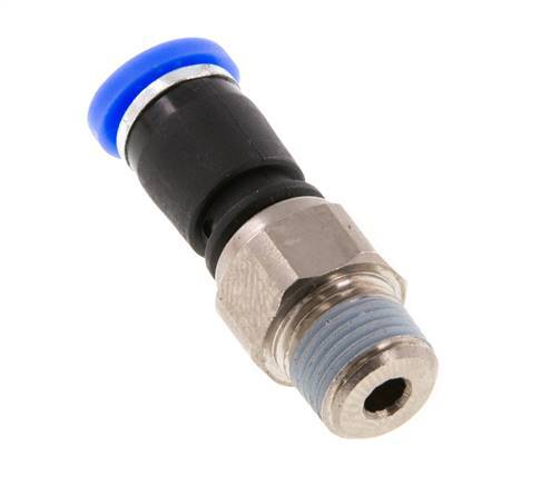 4mm & R1/8'' Drehgelenk Einsteck-Außengewinde Vernickeltes Messing/PBT NBR Drehbar