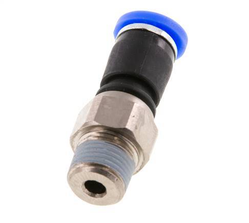 4mm & R1/8'' Drehgelenk Einsteck-Außengewinde Vernickeltes Messing/PBT NBR Drehbar