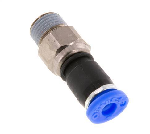 4mm & R1/8'' Drehgelenk Einsteck-Außengewinde Vernickeltes Messing/PBT NBR Drehbar