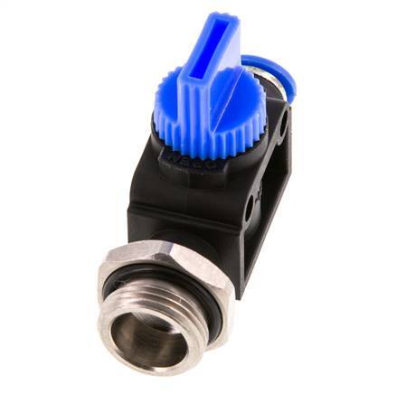 3/2-Wege-Absperr-Handventil 6 mm - G3/8'' Kunststoff/Messing Gewindeseitige Entlüftung