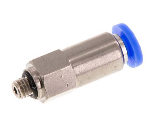 Push-In-Rückschlagventil 4mm & M5 Außengewinde Messing/PBT 0,2-10bar (3-145psi) Gewinde-Schlauch