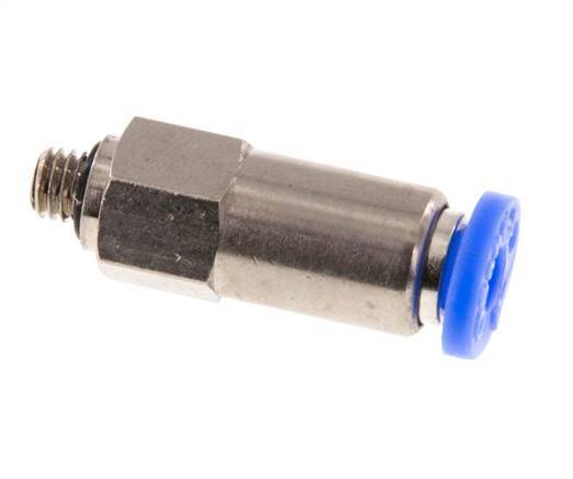 Push-In-Rückschlagventil 4mm & M5 Außengewinde Messing/PBT 0,2-10bar (3-145psi) Gewinde-Schlauch