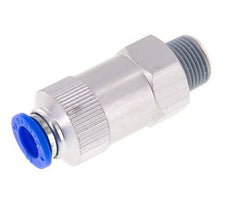 Push-In-Rückschlagventil 10mm & R3/8'' Außengewinde Aluminium 0,2-10bar (3-145psi) Gewinde-Schlauch