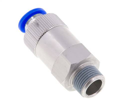 Push-In-Rückschlagventil 10mm & R3/8'' Außengewinde Aluminium 0,2-10bar (3-145psi) Gewinde-Schlauch