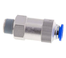 Push-In-Rückschlagventil 10mm & R3/8'' Außengewinde Aluminium 0,2-10bar (3-145psi) Gewinde-Schlauch