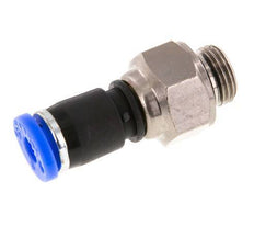 4mm & G1/8'' Drehgelenk Einsteck-Außengewinde Vernickeltes Messing/PBT NBR Drehbar