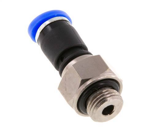 4mm & G1/8'' Drehgelenk Einsteck-Außengewinde Vernickeltes Messing/PBT NBR Drehbar