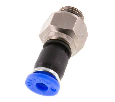 4mm & G1/8'' Drehgelenk Einsteck-Außengewinde Vernickeltes Messing/PBT NBR Drehbar