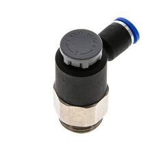 Durchflussregelventil Abgangswinkel 8 mm - G1/2'' Messing/PA 66 Sicherungsmutter