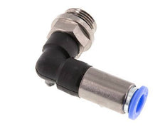 Steckverschraubung 8mm & G3/8'' männlich Selbstsicherndes Winkelstück Messing/PBT 0-10bar (0-145psi)