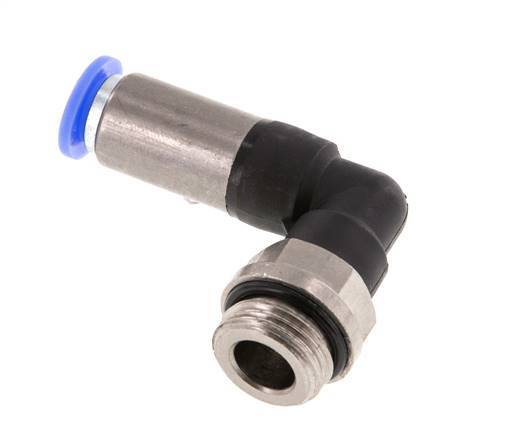 Steckverschraubung 8mm & G3/8'' männlich Selbstsicherndes Winkelstück Messing/PBT 0-10bar (0-145psi)