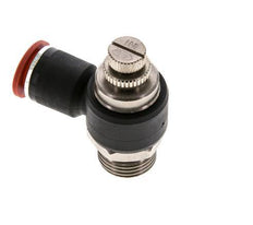 Durchflussregelung Schalldämpfer Meter-In Winkel 12 mm - G1/2'' Messing/PA 66