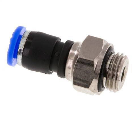 6mm & G1/4'' Drehgelenk Einsteck-Außengewinde Vernickeltes Messing/PBT NBR Drehbar