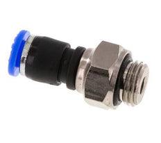 6mm & G1/4'' Drehgelenk Einsteck-Außengewinde Vernickeltes Messing/PBT NBR Drehbar