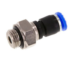 6mm & G1/4'' Drehgelenk Einsteck-Außengewinde Vernickeltes Messing/PBT NBR Drehbar