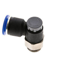 Flow Control Valve Meter-Out Elbow 12 mm - G3/8'' Brass/PA 66 Locknut