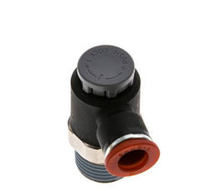 Durchflussregelventil Meter-In-Winkelstück 10 mm - R1/2'' Messing/PA 66 Sicherungsmutter
