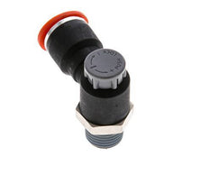 Durchflussregelventil Meter-In-Winkelstück 10 mm - R1/4'' Messing/PA 66 Sicherungsmutter