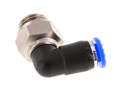 6mm & G1/4'' Winkel-Drehgelenk Einsteck-Außengewinde Vernickeltes Messing/PBT NBR Drehbar