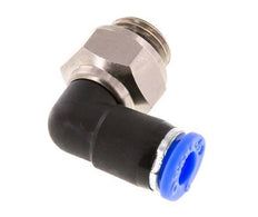 6mm & G1/4'' Winkel-Drehgelenk Einsteck-Außengewinde Vernickeltes Messing/PBT NBR Drehbar