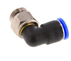 12mm & G1/2'' Winkel-Drehgelenk Einsteck-Außengewinde Vernickeltes Messing/PBT NBR Drehbar