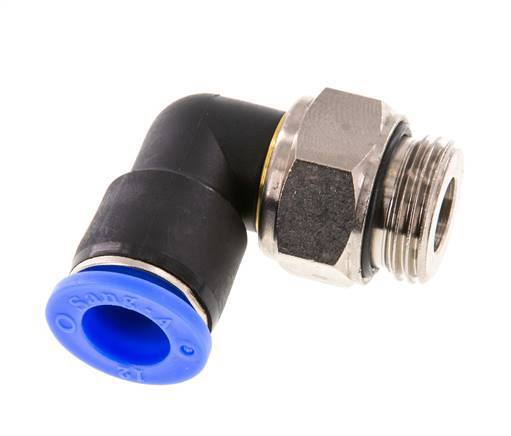 12mm & G1/2'' Winkel-Drehgelenk Einsteck-Außengewinde Vernickeltes Messing/PBT NBR Drehbar