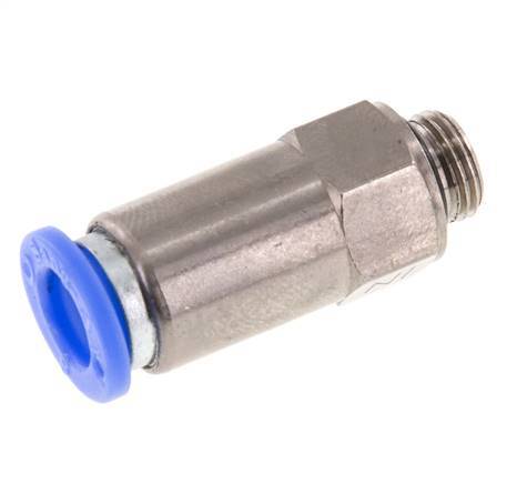 Push-In Check Valve 8mm & G1/8'' Male Brass/PBT 0.2-10bar (3-145psi) Thread-Hose