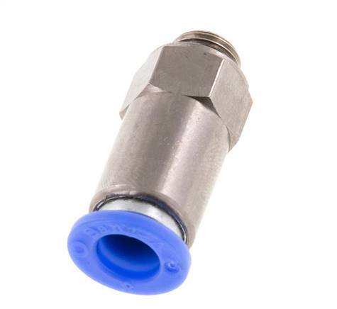 Push-In-Rückschlagventil 8mm & G1/8'' Außengewinde Messing/PBT 0,2-10bar (3-145psi) Gewinde-Schlauch