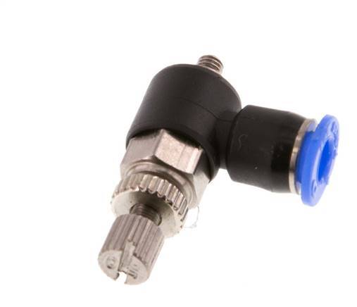 Durchflussregelungs-Schalldämpfer-Abflusswinkel 4 mm - M3 Messing/PBT