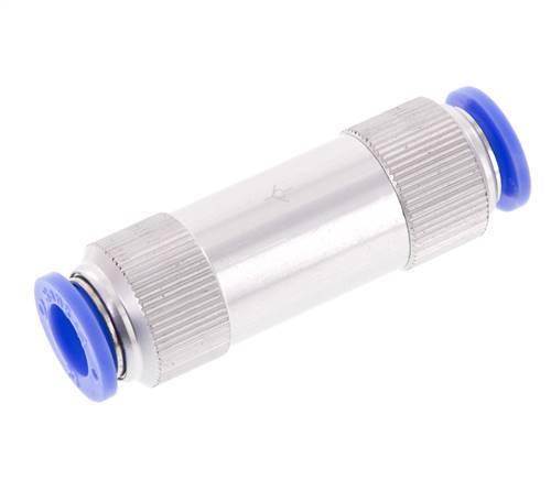 Push-In Check Valve 12mm Aluminum 0.2-10bar (3-145psi)
