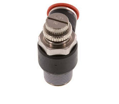 Durchflussregelungs-Schalldämpfer-In-Winkelstück 10 mm - R3/8'' Messing/PA 66