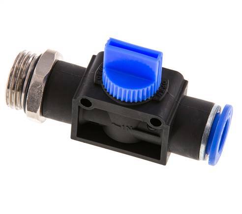 3/2-Wege-Absperr-Handventil 12 mm - G1/2'' Kunststoff/Messing Gewindeseitige Entlüftung