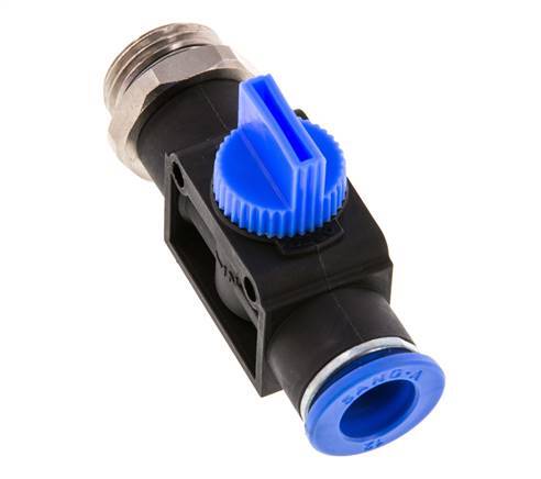 3/2-Wege-Absperr-Handventil 12 mm - G1/2'' Kunststoff/Messing Gewindeseitige Entlüftung