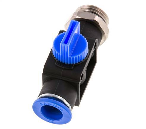 3/2-Wege-Absperr-Handventil 12 mm - G1/2'' Kunststoff/Messing Gewindeseitige Entlüftung