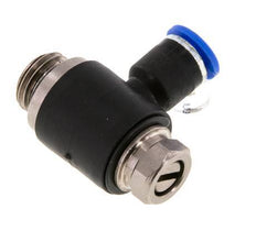 Durchflussregelungs-Schalldämpfer Auslasskrümmer 6 mm - G1/4'' Messing/PA 66 Schlitzschraube