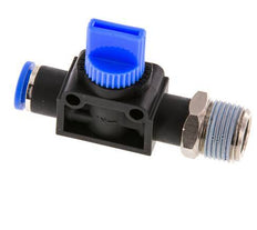 3/2-Wege-Absperr-Handventil 8 mm - R3/8'' Kunststoff/Messing Gewindeseitige Entlüftung