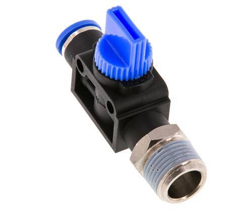 3/2-Wege-Absperr-Handventil 8 mm - R3/8'' Kunststoff/Messing Gewindeseitige Entlüftung