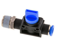 3/2-Wege-Absperr-Handventil 8 mm - R3/8'' Kunststoff/Messing Gewindeseitige Entlüftung