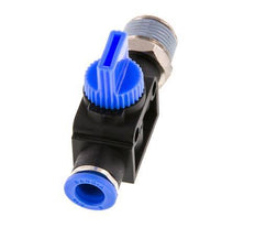 3/2-Wege-Absperr-Handventil 8 mm - R3/8'' Kunststoff/Messing Gewindeseitige Entlüftung