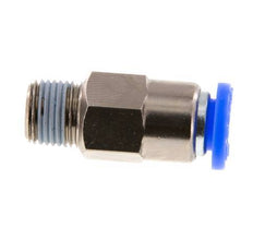 Steckverschraubung 6mm & R1/8'' männlich Selbstsichernd Messing/PBT 0-10bar (0-145psi) [2 Stück]