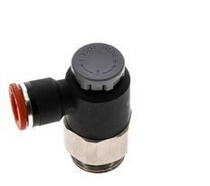 Durchflussregelventil Meter-In-Winkelstück 10 mm - G1/2'' Messing/PA 66 Sicherungsmutter