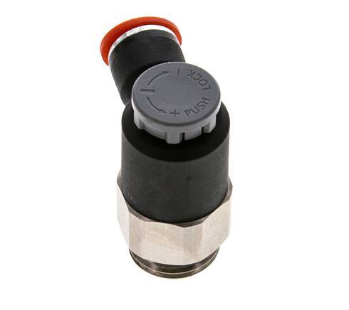 Durchflussregelventil Meter-In-Winkelstück 10 mm - G1/2'' Messing/PA 66 Sicherungsmutter
