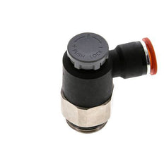 Durchflussregelventil Meter-In-Winkelstück 10 mm - G1/2'' Messing/PA 66 Sicherungsmutter