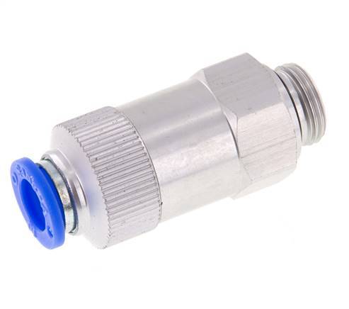 Push-In-Rückschlagventil 10mm & G3/8'' Außengewinde Aluminium 0,2-10bar (3-145psi) Gewinde-Schlauch