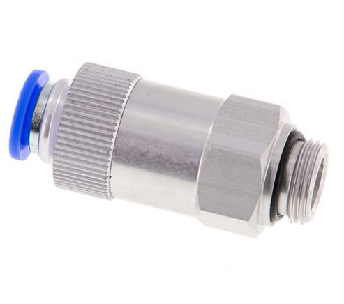 Push-In-Rückschlagventil 10mm & G3/8'' Außengewinde Aluminium 0,2-10bar (3-145psi) Gewinde-Schlauch