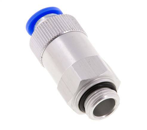 Push-In-Rückschlagventil 10mm & G3/8'' Außengewinde Aluminium 0,2-10bar (3-145psi) Gewinde-Schlauch