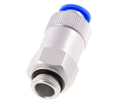 Push-In-Rückschlagventil 10mm & G3/8'' Außengewinde Aluminium 0,2-10bar (3-145psi) Gewinde-Schlauch